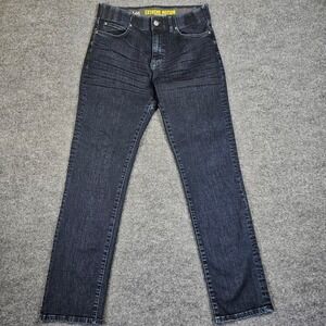 Lee Extreme Motion Athletic Fit Tapered Leg Jeans Men's 33x32 Dark Wash Denim